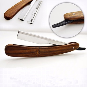 Straight Blades Barber Shaving Razor Folding Pocket Knife Fine Cutting Edge NEW