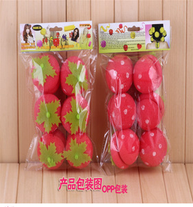 Strawberry shape sponge magic hair styling roller curler