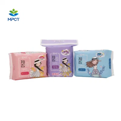 Super Long Night Use Sanitary Napkins with No Fluorescence Surface Layer