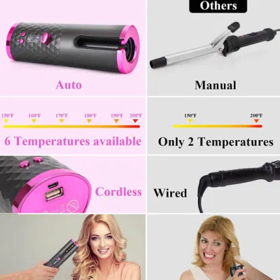 USB Charging Automatic Rotating Crimping Curling Iron