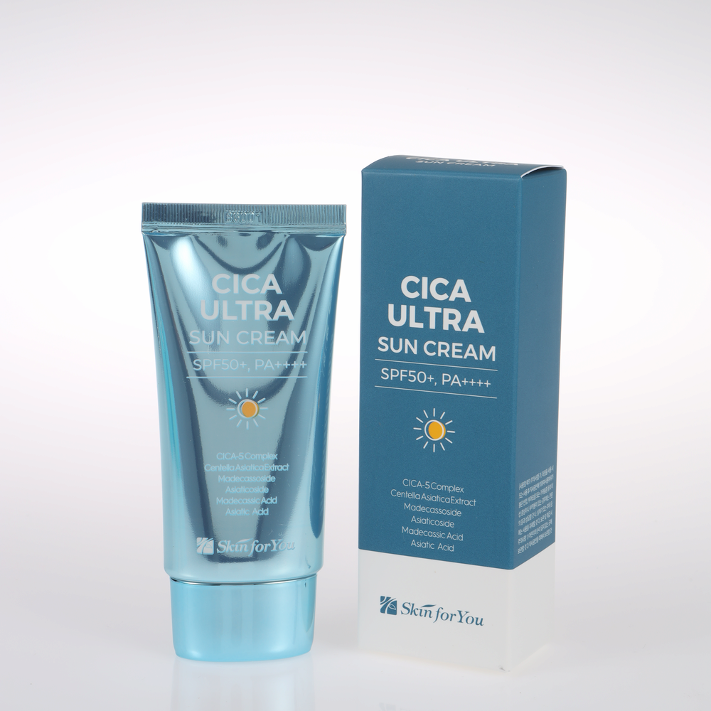 Vegan Sunblock SPF 50 Skin for You CICA ULTRA SUN CREAM Whitening and Wrinkle ImprovImprovement 
