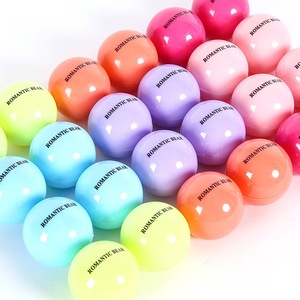 Wholesale Colorful Natural Ingredients Candy 6 Colors Ball Shape Moisturizing Lip Balm