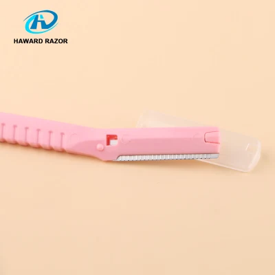 Women Disposable Customized Packing Eyebrow Razor Trimmer Set