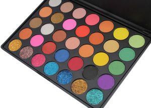 Your Own Brand Makeup Products 35 Colors Glitter And Shimmer Eyeshadow Palette