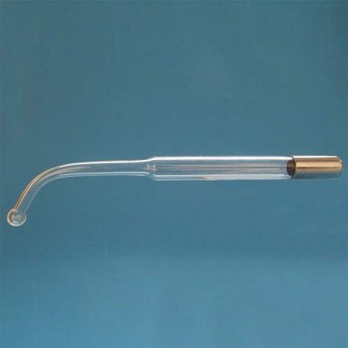 Zip Zapper Tube Electrotherapy Wand Curved Glass Electrotherapy Tube High Frequency Therapy Wand