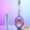 Portable 6ML Sky Blue Rotating Bottom Filling Nano Nozzle Spray Perfume Empty Bottle