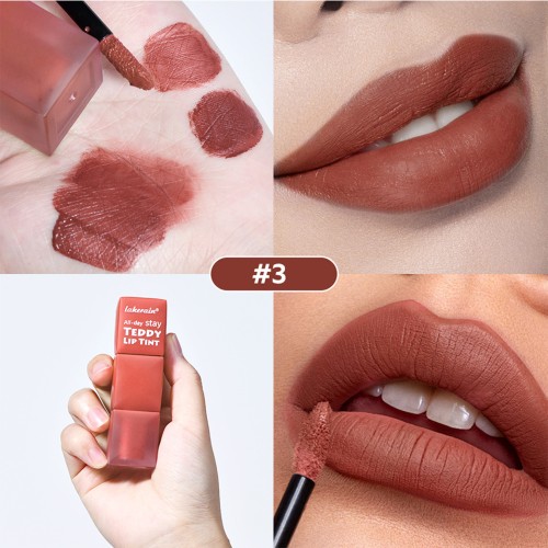 Hot Selling Moisturizing Tinted Lip 6 Colors Glaze Long-Lasting Velvet Matte Lipstick Waterproof Non-Fading Beauty and Cosmetics