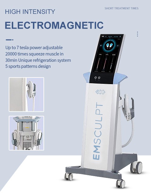 Emsculpt machine to build muscle and remove the fat cells