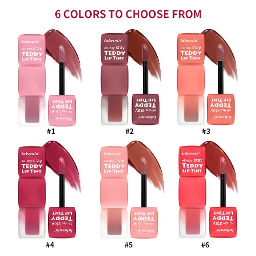 Hot Selling Moisturizing Tinted Lip 6 Colors Glaze Long-Lasting Velvet Matte Lipstick Waterproof Non-Fading Beauty and Cosmetics