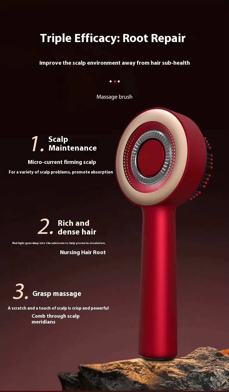 red light therapy massage comb, hair massager