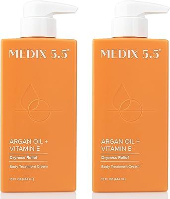 Medix 5.5 Argan Oil + Vitamin E Cream Anti Aging Skin Care Moisturizer Body Lotion