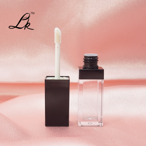 Custom Logo ABS Clear Empty Plastic Lipstick Lip Gloss Tubes Screen Printing Makeup Cosmetics Packaging in Different Capacities