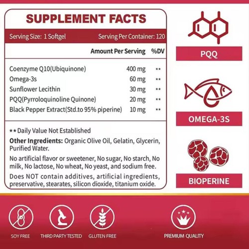 Coenzyme Q10 Softgels sales contract manufacturing factory in China Dietary supplement supplier