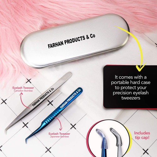 Volume Tweezers Stainless Steel Eyelash & Eyebrow Extension Tweezer Curved & Straight Individual and 3D 6D Volume Tweezers