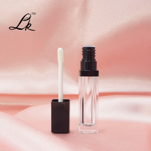 Custom Logo ABS Clear Empty Plastic Lipstick Lip Gloss Tubes Screen Printing Makeup Cosmetics Packaging in Different Capacities