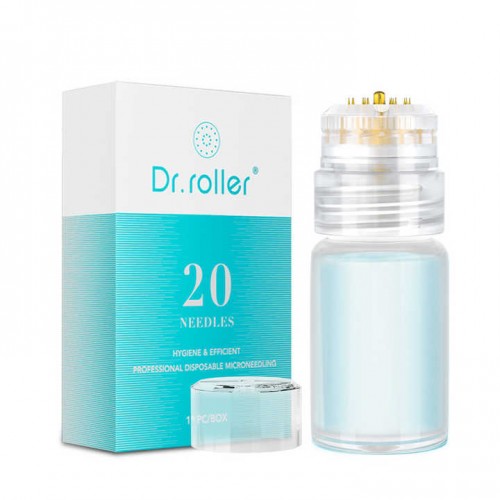 20 Pins Microneedling Derma Stamp With 5ml Ampoules Applicator - DermaRollingSystem.com