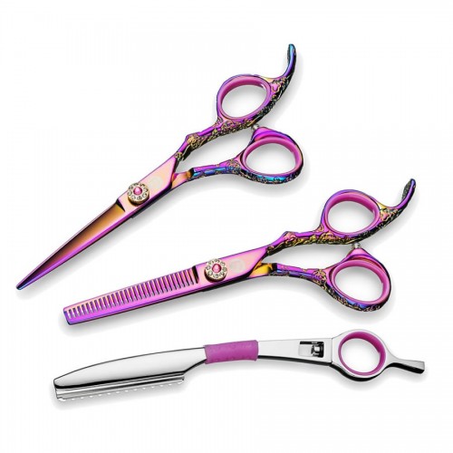 High quality 7 Inch paper coated barber scissors hot sale