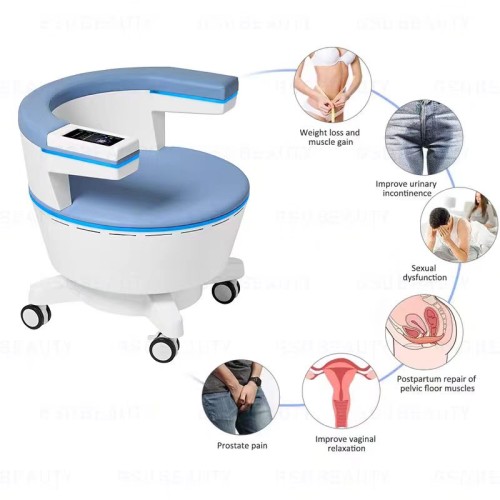 High Intensity Focused Electromagnetic Pelvic Floor Muscle Stimulator Chair Non-invasive Postpartum Repair Treatment Chair For Salon Use