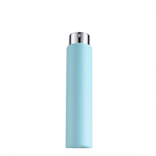 Portable 6ML Sky Blue Rotating Bottom Filling Nano Nozzle Spray Perfume Empty Bottle