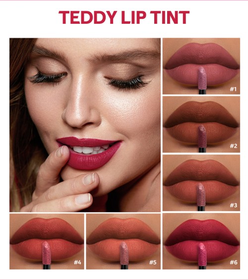 Hot Selling Moisturizing Tinted Lip 6 Colors Glaze Long-Lasting Velvet Matte Lipstick Waterproof Non-Fading Beauty and Cosmetics