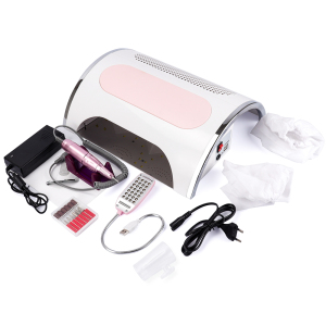 3in1 Nail Machine 54W Dry Nail Gels Vacuum Cleaner Suction Dust Collector 25000RPM Drill Machine Pedicure Remover Polisher Tools