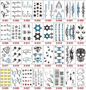 450 designs 2016 Temporary Tattoo Removable waterproof Black Tattoos Art Stickers Body art