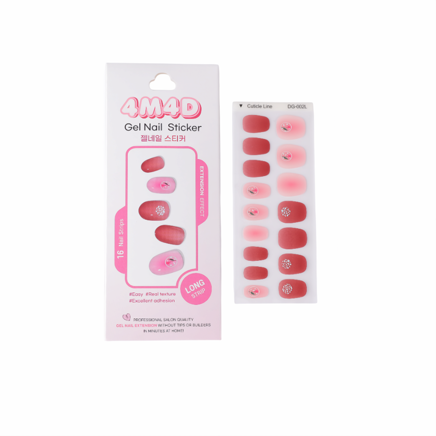 4M4D Extension Gel Nail Sticker