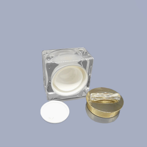 5g 10g 15g 30g 50g in-stock square empty white plastic cream jars 30ml 50ml 100ml new designl ready to ship jar and bottle set