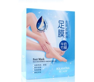 A1007 Rolanjona Foot Exfoliating Mask Milk foot peel mask foot care products private label skin care masks