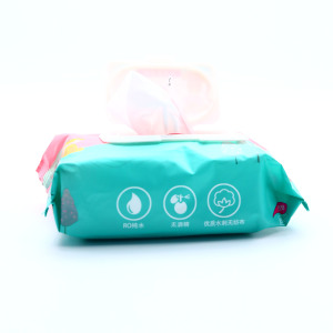 Baby Goods Pure Water Unscented Wet Wipe bag 80pcs wet tissue RO water  EPA MSDS EN