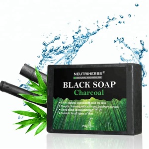 Beauty Product Bamboo Charcoal Whitening Handmade African Black Soap For Women Skin Care