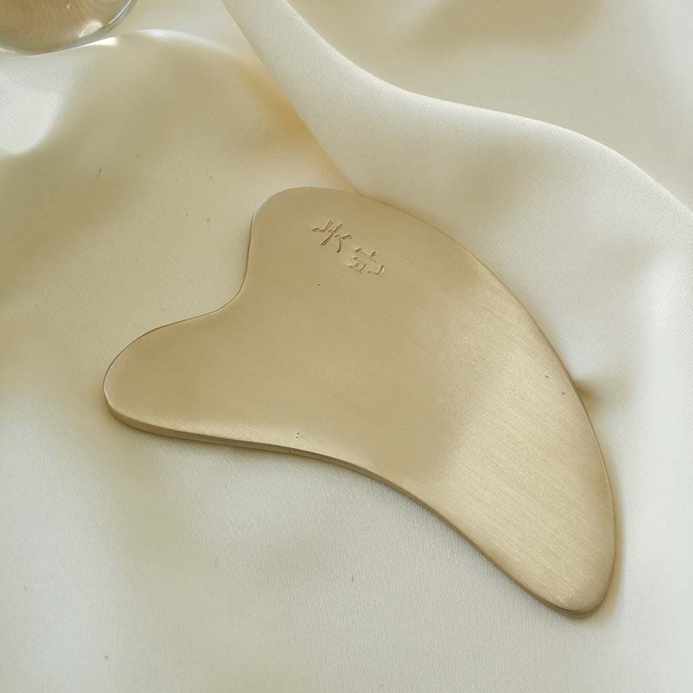 Bronze Heart-shaped Gua Sha