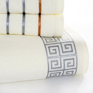 China Factory Supply 100% cotton Bath Towels Set Cotton Towel
