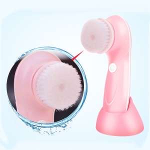 Custom electric facial skin cleansing brush