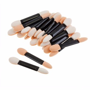 Double ended applicator make up brush eyeshadow sponge brush