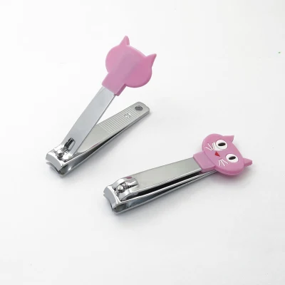 Eco-Friendly Rubble Nail Tools Handle Nail Clipper with Cartoon Handle Nail Cutter