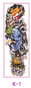 Full Arm Temporary Tattoo Sleeves Peacock peony dragon skull Designs Waterproof Cool Men Women Tattoos Stickers Body Art paints