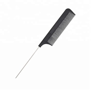 Hair Salon High Heat Resistant Anti-static Carbon Pin Tail Comb