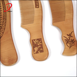 High quality custom logo wooden hair beard combs