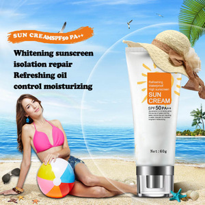 High quality Natural moisturizing and whitening waterproof Sunscreen cream SPF50 PA++