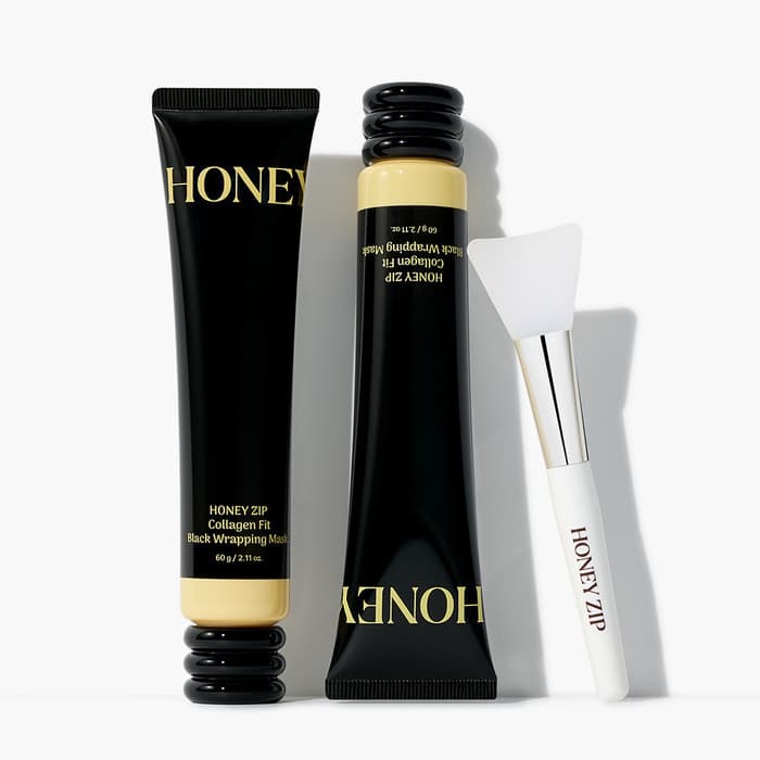 Honey Collagen Fit Black Wrapping Mask