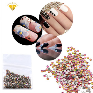 HongKun champagne rhinestone nail art Professional made OEM design 3d nail art accessories,crystal nails,rhinestone beads