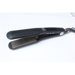 HW-99828 Professional 65w titanium flat iron hair straightener custom logo adjustable temperature