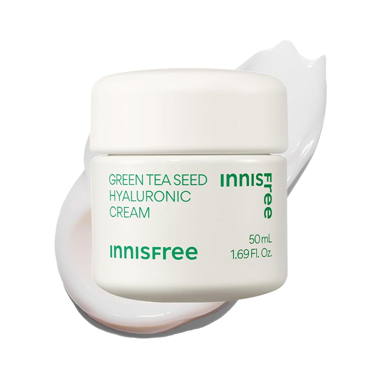 innisfree Green Tea Seed Hyaluronic Acid Cream with Barrier Boosting Complex &amp; Ceramide, Hydrating K