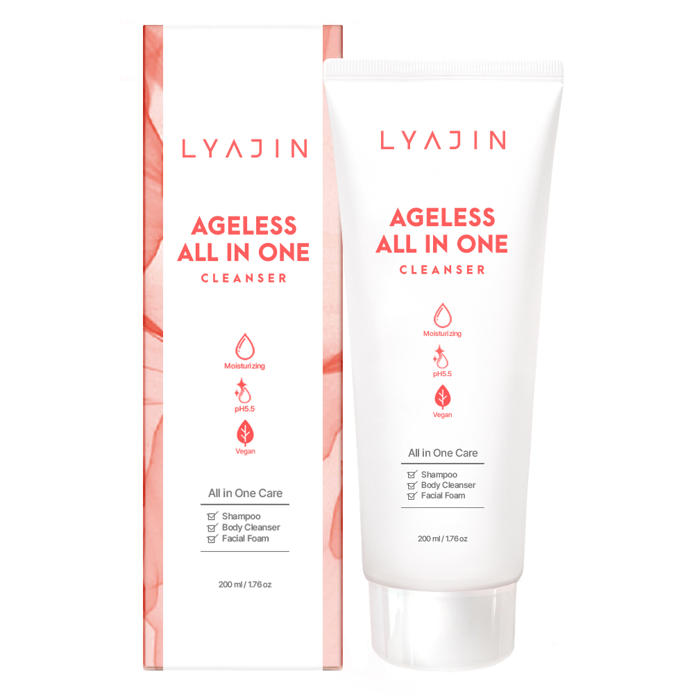 LYAJIN Ageless All in One Cleanser  (combining shampoo, cleansing foam, and body cleanser)