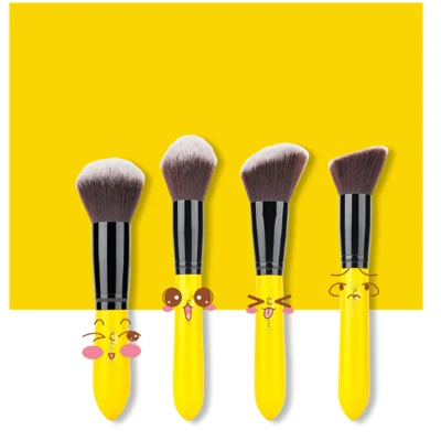 Make up Kit Hair Brush Set Cosmetic Beauty Tools with Leather Case