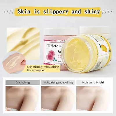Mango Coconut Dry Skin Moisturizer Lotion Natural Organic Rose Cream Skin Whitenning Shea Body Butter