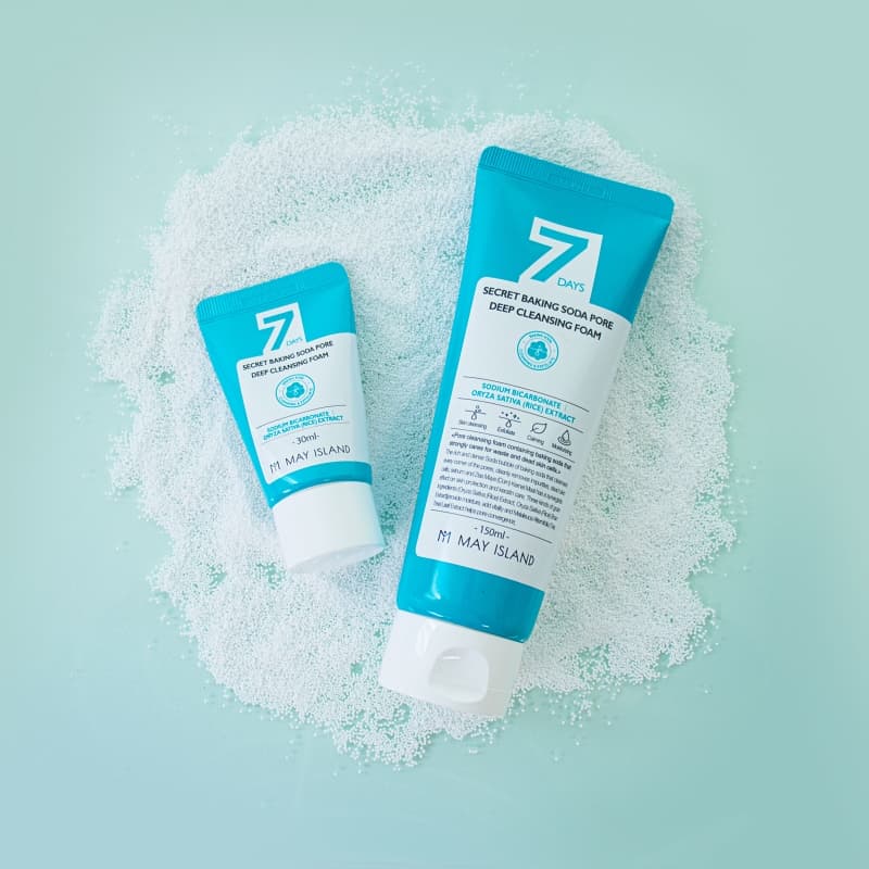 [MAY ISLAND]7DAYS SECRET BAKING SODA PORE DEEP CLEANSING FOAM  30ml / 150ml