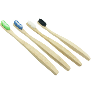Nature bamboo and Charcoal Bristle Bamboo Toothbrush can be customized