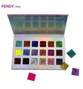 OEM Glitter pressed 18 color Eyeshadow Palette Makeup Pressed Glitter Eyeshadow palette